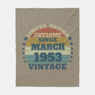 Personalisiert siebzig Vintagen 70. Geburtstag Fleecedecke