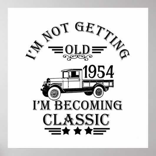 Personalisiert siebzig Vintagen 70. Geburtstag Poster (Vorne)