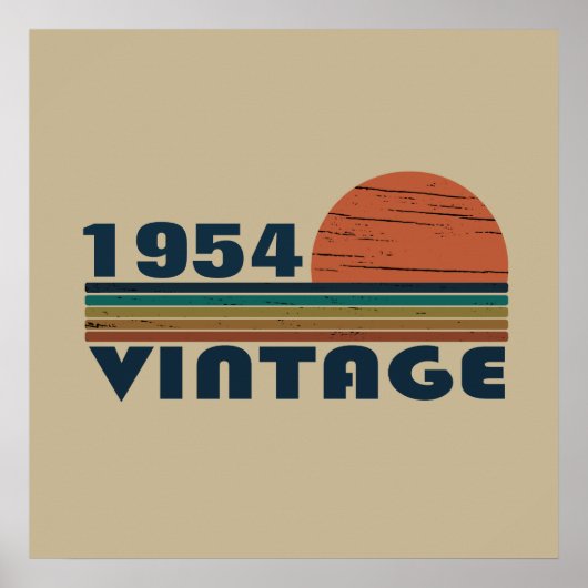 Personalisiert siebzig Vintagen 70. Geburtstag Poster (Vorne)