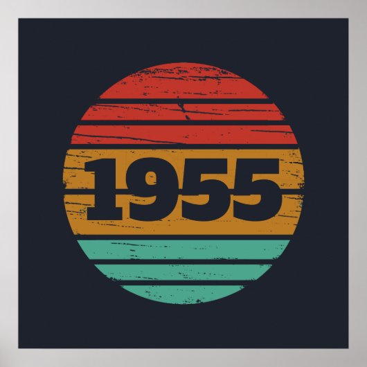 Personalisiert siebzig Vintagen 70. Geburtstag Poster (Vorne)