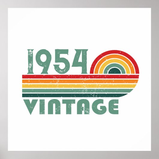 Personalisiert siebzig Vintagen 70. Geburtstag Poster (Vorne)