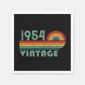 Personalisiert siebzig Vintagen 70. Geburtstag Serviette (Vorderseite)
