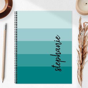 Personalisiert Signature Color Block Aquamarin 202 Planer