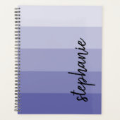 Personalisiert Signature Color Block Periwinkle Planer (Vorderseite)