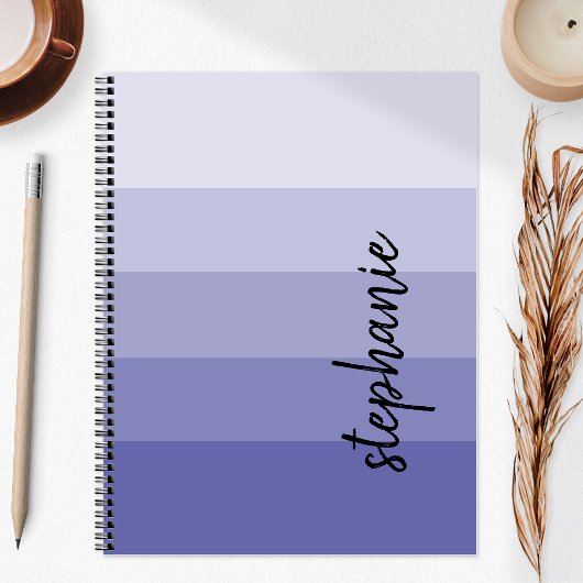 Personalisiert Signature Color Block Periwinkle Planer