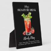 Personalisiert Signature Drink Bloody Mary Cocktai Fotoplatte (Seite)