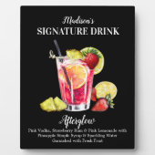 Personalisiert Signature Drink Rum Vodka Lemonade Fotoplatte (Vorderseite)