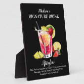 Personalisiert Signature Drink Rum Vodka Lemonade Fotoplatte (Seite)