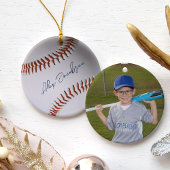 Personalisiert signiertes Baseball Keramik Ornament