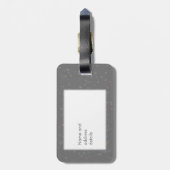 Personalisiert Silver Stardust Confetti Mr. and Mr Gepäckanhänger (Rückseite vertikal)