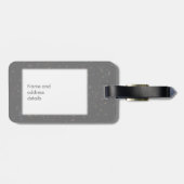 Personalisiert Silver Stardust Confetti Mr. and Mr Gepäckanhänger (Rückseite horizontal)