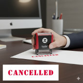 Personalisiert Simple CANCEED Red Permastempel