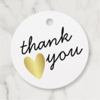 Personalisiert Simple Dankeschön Gold Heart
