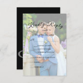 Personalisiert Simple Elegant GV Script UAWG RSVP Karte (Vorne/Hinten)