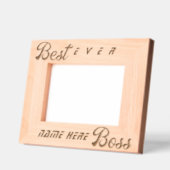 Personalisiert Simple Modern Best Boss Geätzte Rahmen (Links)