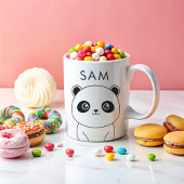 Personalisiert Simple Niedlich Panda kawaii Kaffeetasse