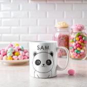 Personalisiert Simple Niedlich Panda kawaii Kaffeetasse
