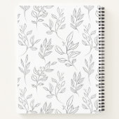 Personalisiert Simple Sketch Leaf Dankesblatt Notizblock (Rückseite)