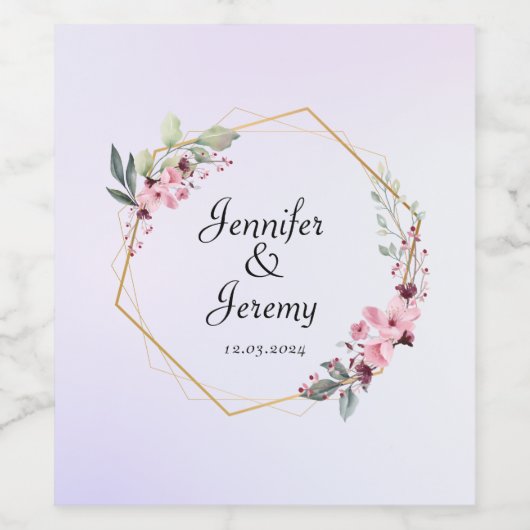 Personalisiert Simple Weinetikett (Einzelnes Label)