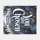 Personalisiert sind Sie Christliche Frauen ausgewä Fleecedecke (Vorderseite (Horizontal))