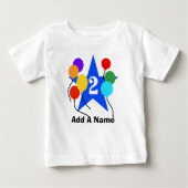 Personalisiert sind Sie das Stern-2. Baby T-shirt (Vorderseite)