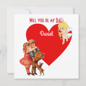 Personalisiert sind Sie meine BAE Cupid Angel Card (Vorderseite)