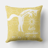 Personalisiert sind Sie meine Sonnenscheinfoxtrack Kissen (Rückseite)