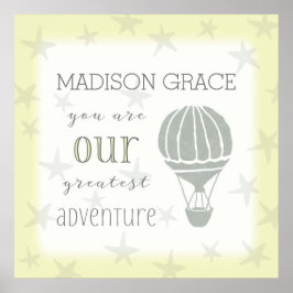 Personalisiert sind Sie unser Bestes Abenteuer Poster