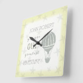 Personalisiert sind Sie unser Bestes Abenteuer Quadratische Wanduhr (Winkel)