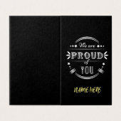 Personalisiert sind wir stolz auf dich (Außenseite Aufgefaltet)