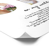 Personalisiert Sis auf meiner HochzeitsSchwester d Poster (Ecke)