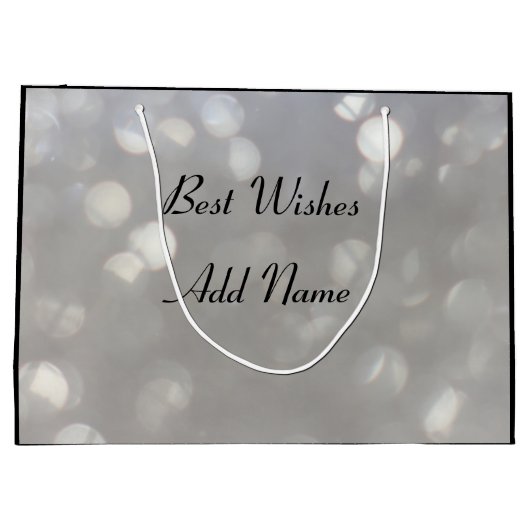 Personalisiert Sister Birthday Große Geschenktüte (Rückseite)