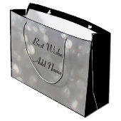 Personalisiert Sister Birthday Große Geschenktüte (Rückseite Schrägansicht)