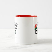 Personalisiert Sister Elf Zweifarbige Tasse (Mittel)