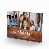 Personalisiert Sisters FotoCollage Fotoblock (Rechts)