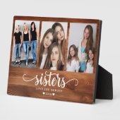 Personalisiert Sisters FotoCollage Fotoplatte (Seite)