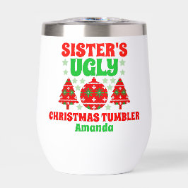 Personalisiert Sisters hässlicher Weihnachtssüßer