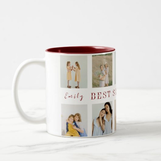 Personalisiert Sisters Kaffee Tasse | Benutzerdefi (Links)