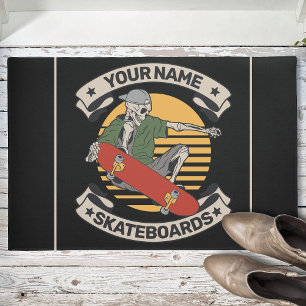 Personalisiert Skateboard Nose Grab Skeleton Skate Fußmatte