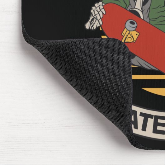 Personalisiert Skateboard Nose Grab Skeleton Skate Mousepad (Ecke)
