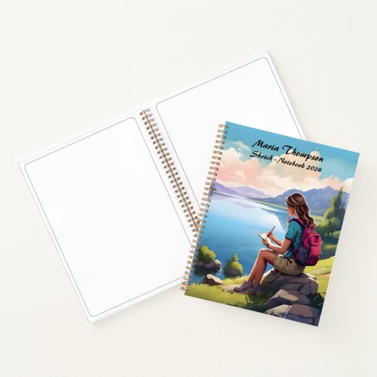 Personalisiert Sketch - Reisen - Notebook - Tagebu Notizblock (Innenseite)