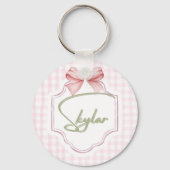 Personalisiert Skylar Baby Girl Kinderzimmer Bow&G Schlüsselanhänger (Vorderseite)