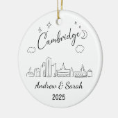 Personalisiert Skyline Cambridge, Massachusetts Keramik Ornament (Links)