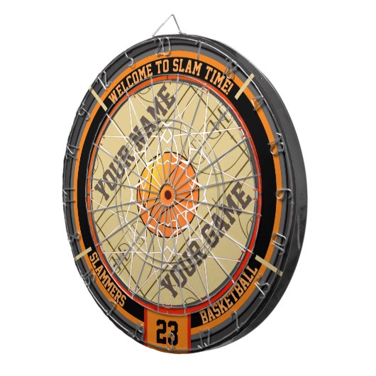 Personalisiert Slam Time Basketball Dartscheibe (Vorderseite rechts)