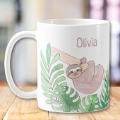 Personalisiert Sloth Kaffeetasse