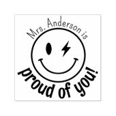 Personalisiert Smile Face Eomji Stolz auf Sie Permastempel (Design)