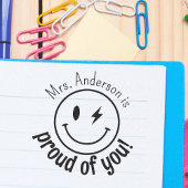 Personalisiert Smile Face Eomji Stolz auf Sie Permastempel