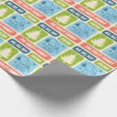 Personalisiert Snoopy Retro Weihnachten Geschenkpapier (Ecke)