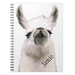 Personalisiert Snooty Snobby Llama Notizblock