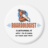 Personalisiert Snowboarden Magnet (Vorne)